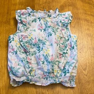 Janie and Jack floral blouse size 3
